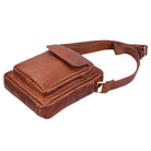 Ledertasche zum Umhängen braun