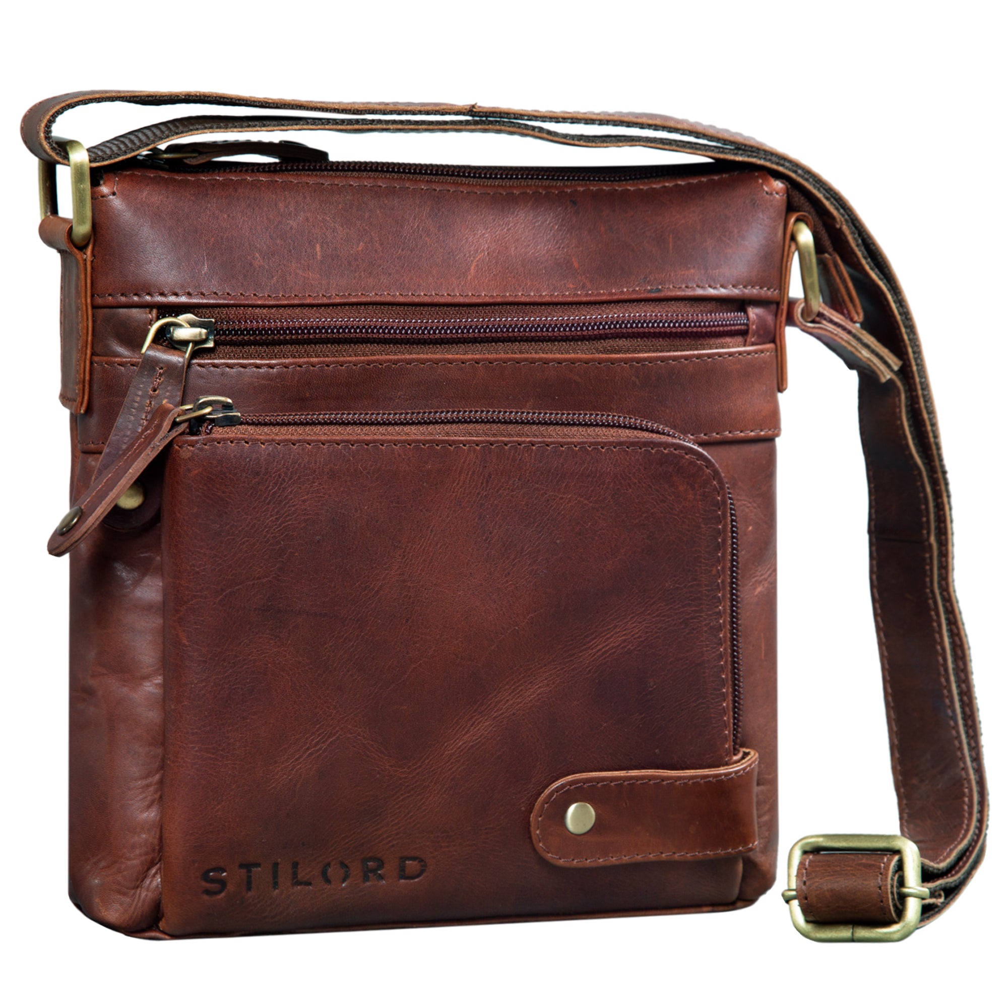 Leder Umhängetasche braun