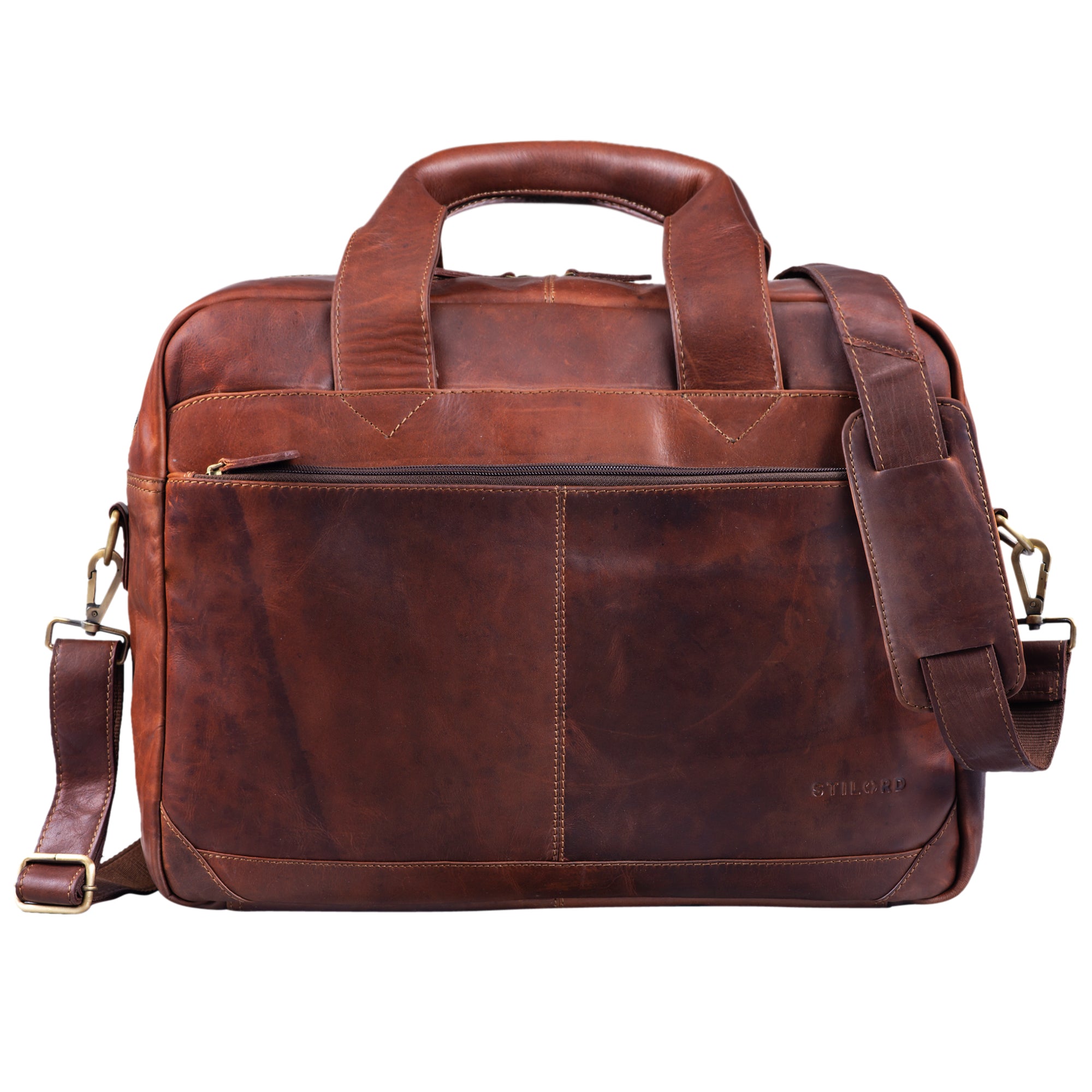Vintage Umhängetasche Leder braun