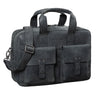 Ledertasche Laptopfach Schwarz