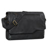 Leder Notebooktasche Businesstasche schwarz