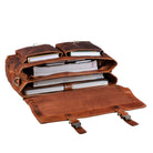 Echtleder Lehrertasche Damen Vintage braun