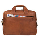 Unisex Lehrertasche cognac braun Leder