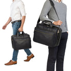 XL 15,6 Zoll Notebooktasche Leder
