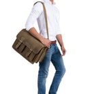 Echtleder Lehrertasche Umhängetasche