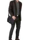 Partytasche Männer Leder schwarz