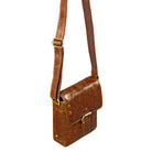 Cross Body Bag Leder braun