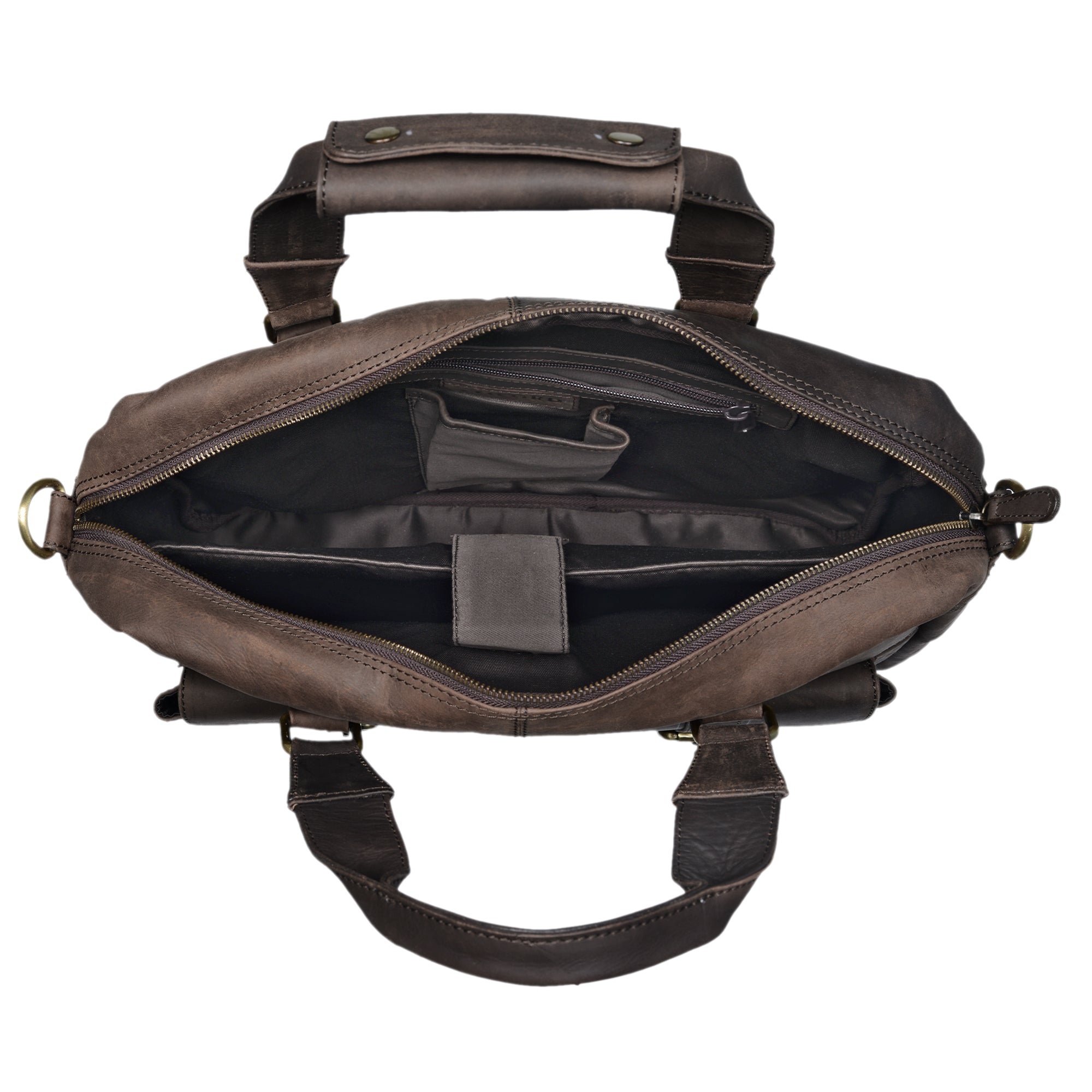 Große Messenger Ledertasche