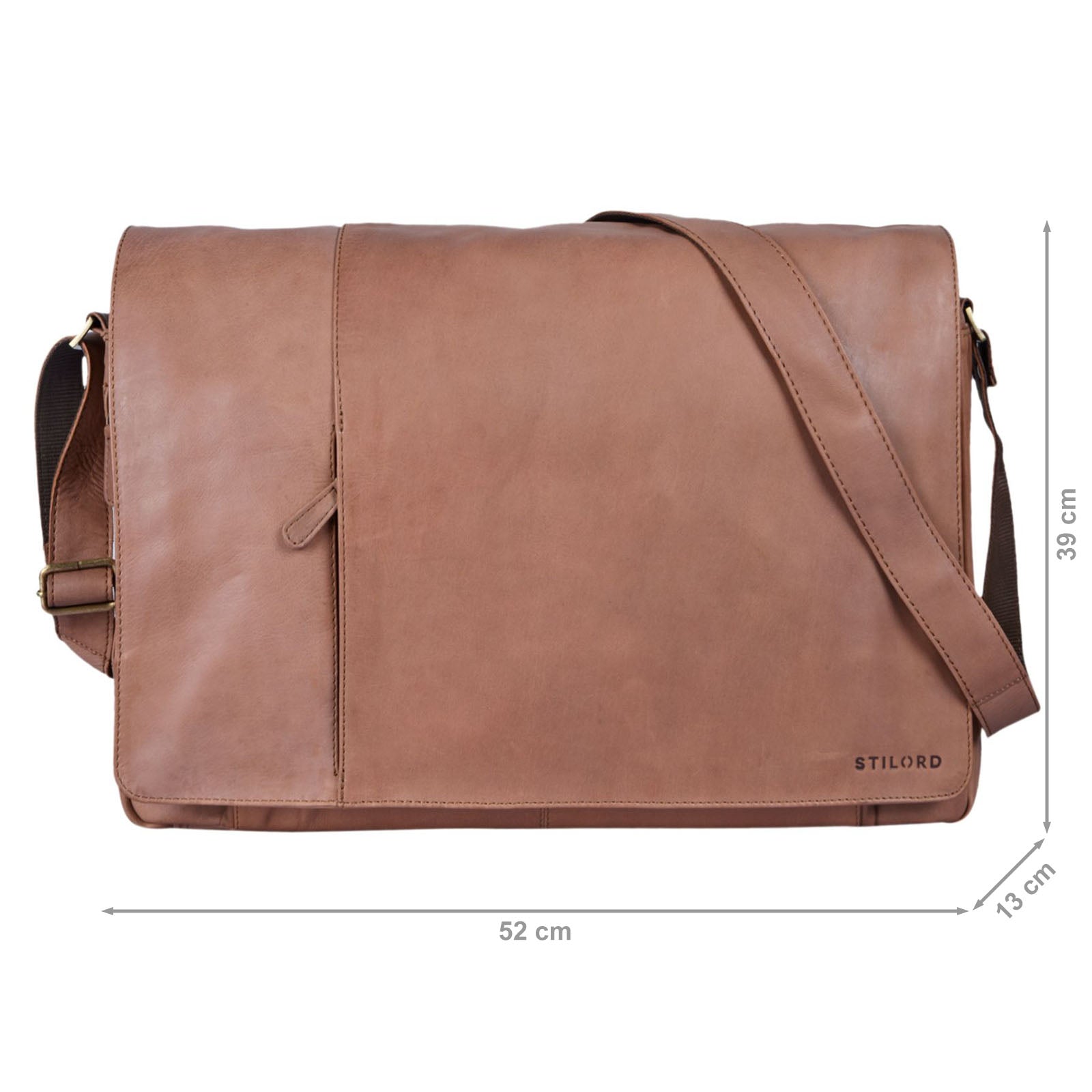 Herren Messengertasche Leder Vintage