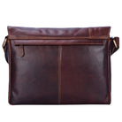 Leder Messenger Bag dunkel braun