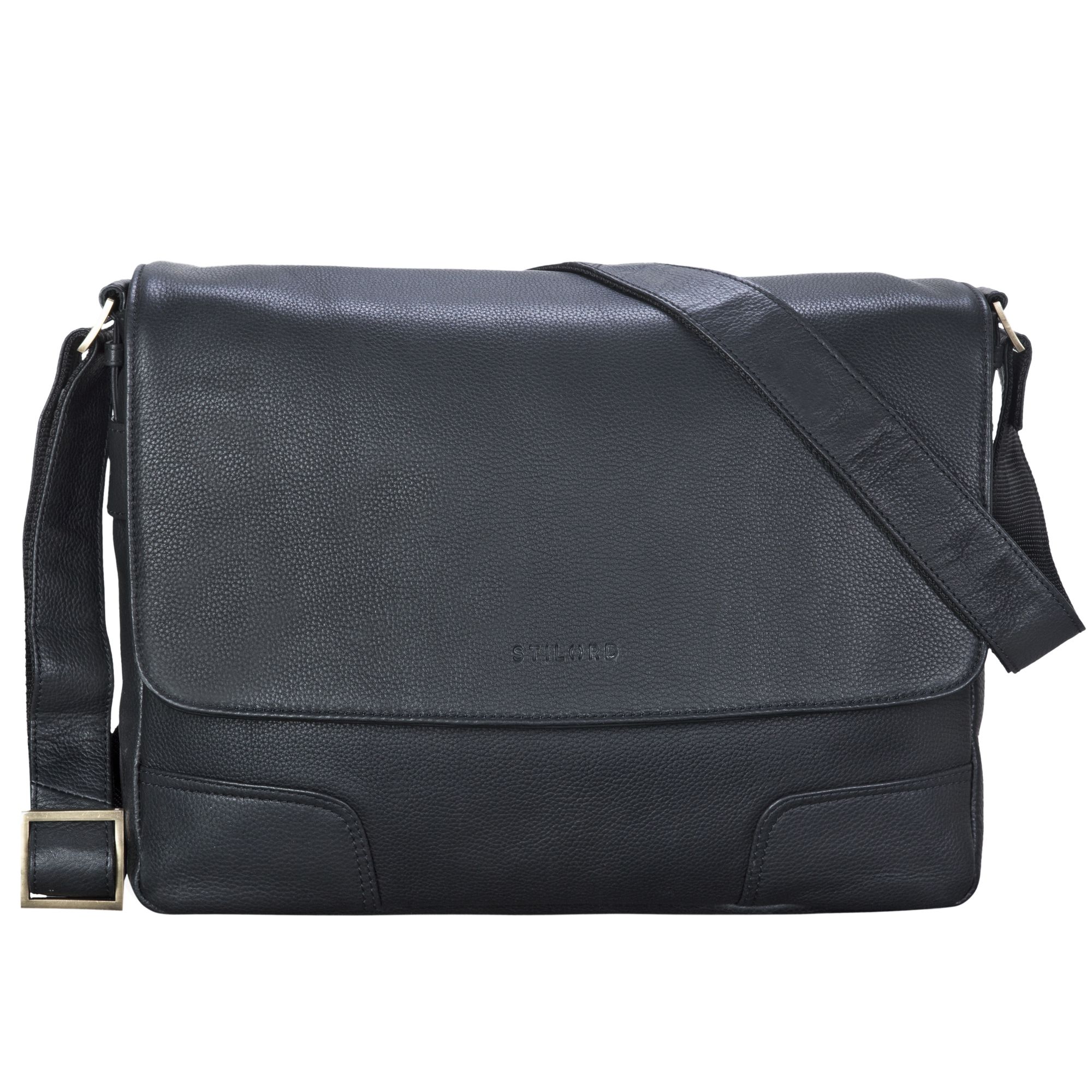 Messenger Ledertasche schwarz