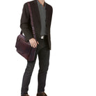 Leder Messenger Tasche XL