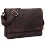 "Davis" 13 Inch Leather Messenger Bag