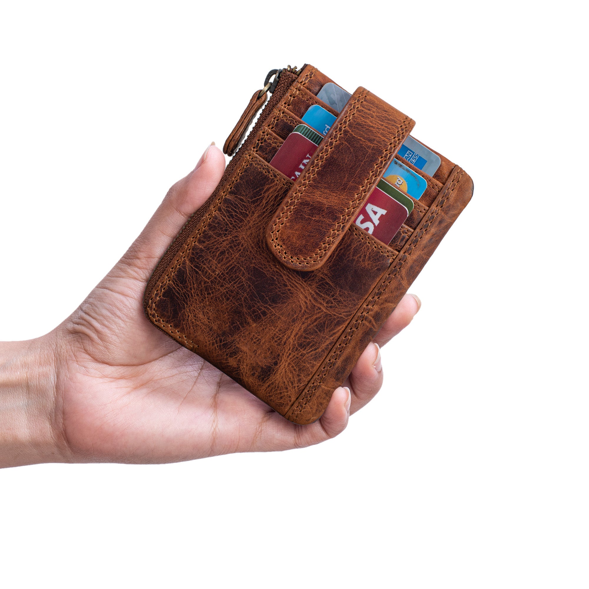 Kleines Schlüssel Leder Etui