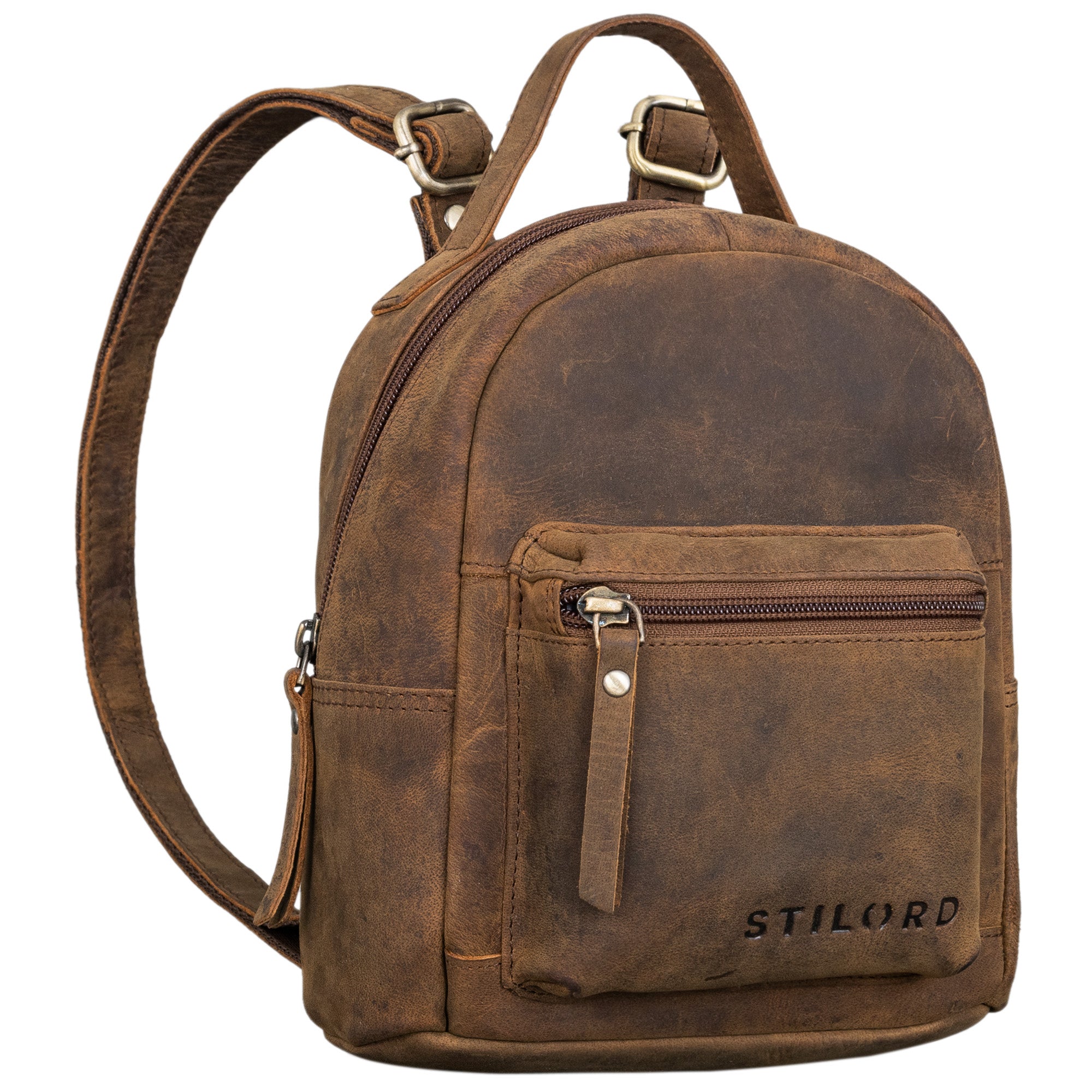 Mini Rucksack braun Leder