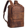 "Thore" Luxury Leather Backpack with Laptop Compartment 17 Inch