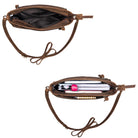 Braune ledertasche für freizeit ausgehen party