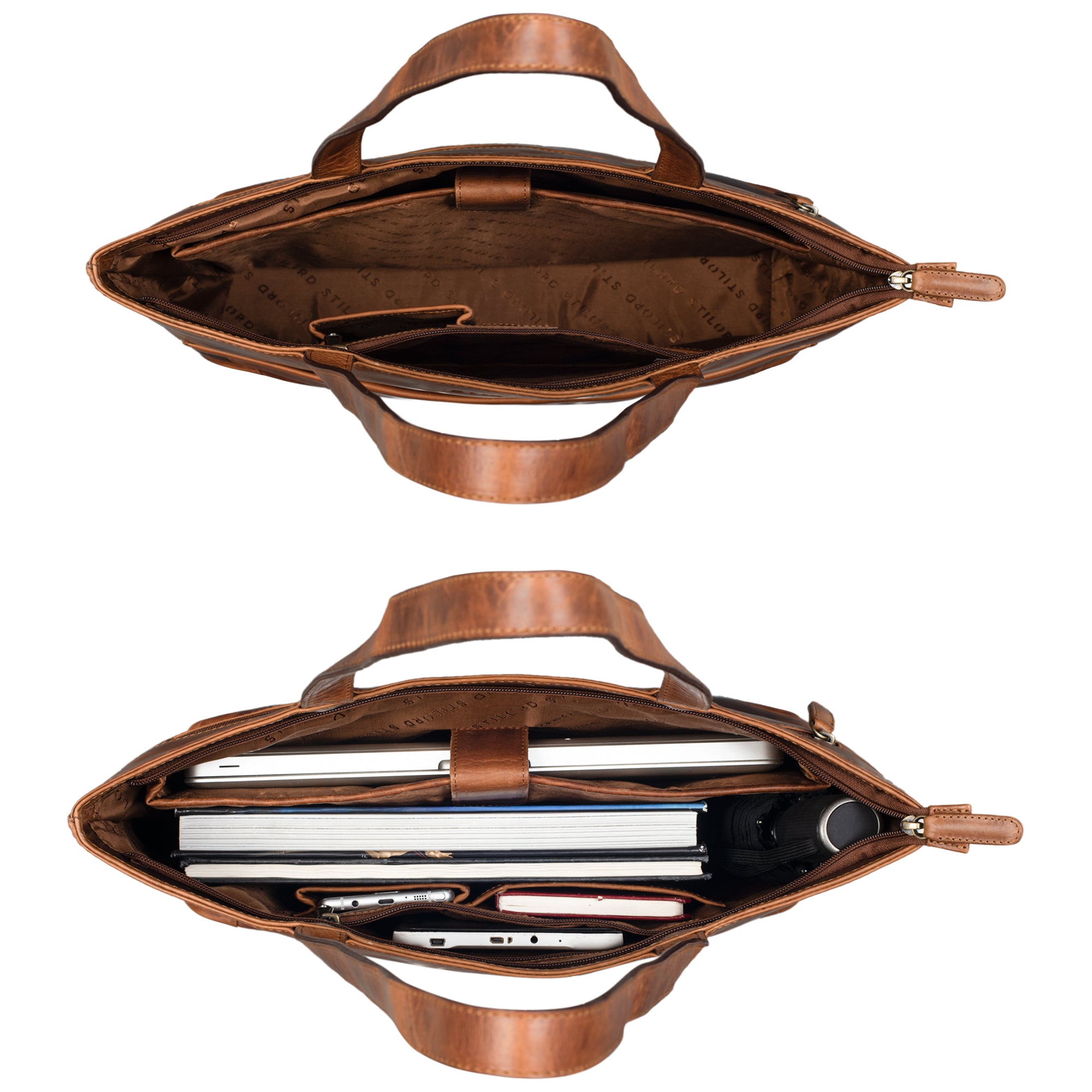 Freizeit Handtasche Damen Leder braun