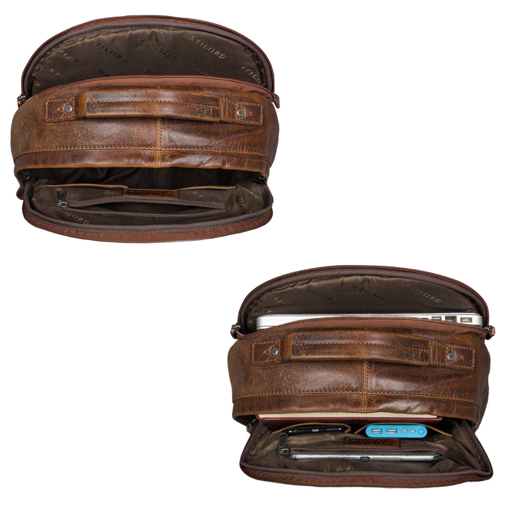 Vintage Backpack Retro braun