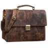 "Rupert" Briefcase Leather Retro Men