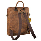brauner Rucksack Damen Leder
