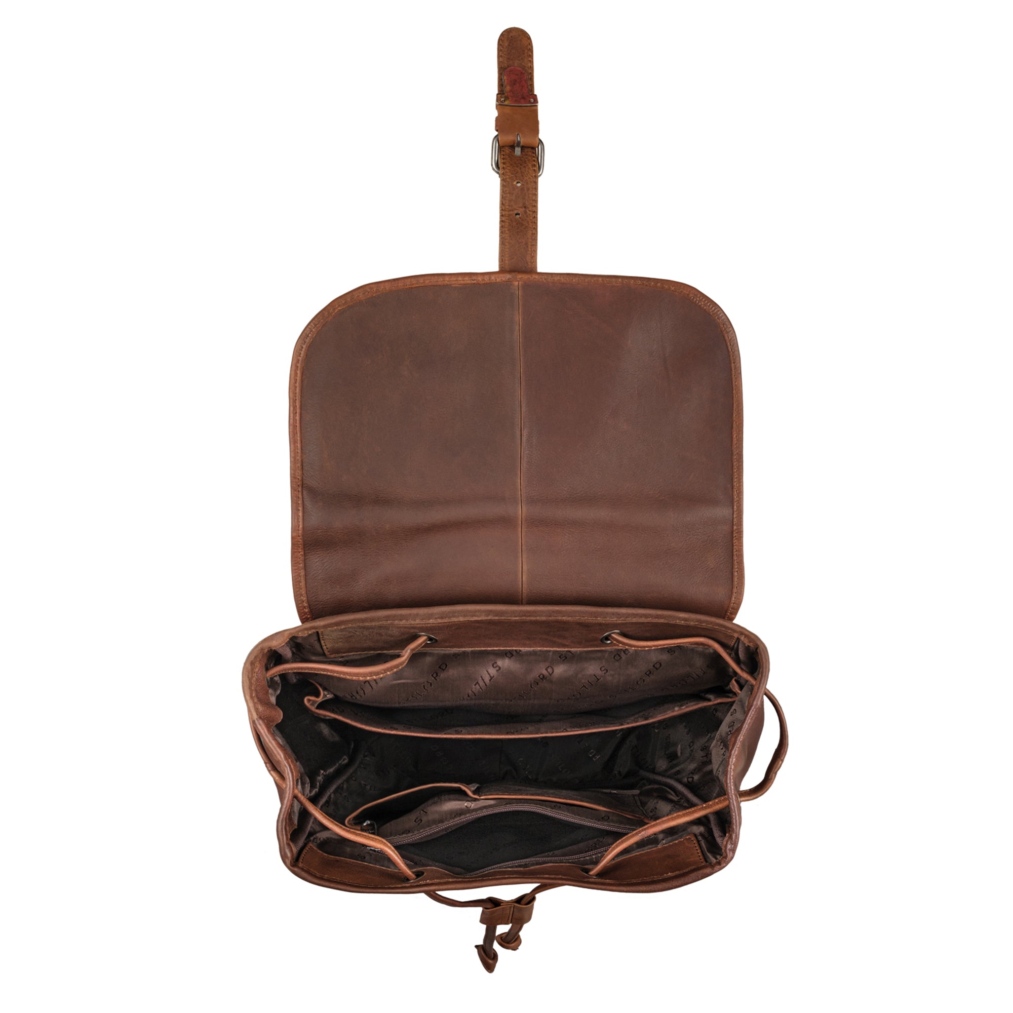 Vintage Rucksack Damen Leder braun