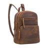 kleiner cityrucksack vintage damen braun