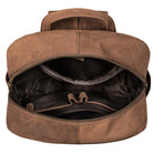Brauner Schulrucksack Leder
