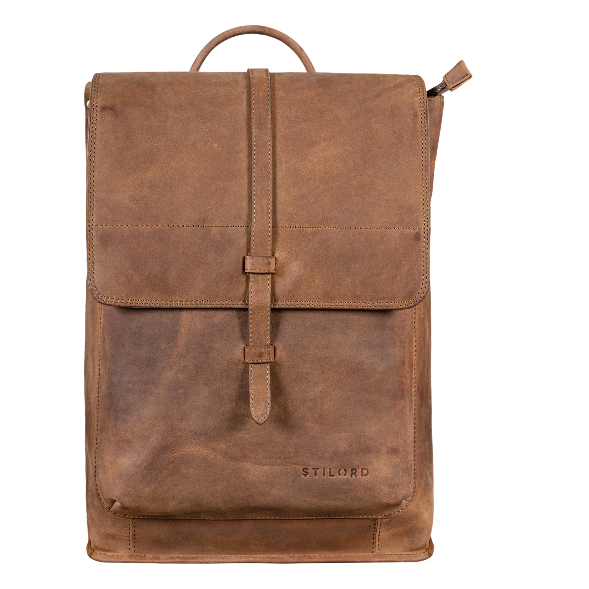 Rucksack Elegant echtes Leder  braun