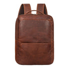 Großer Lederrucksack Damen Echtleder braun