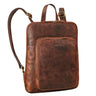Rucksack Damen Leder cognac