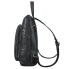 Tagesrucksack Leder schwarz