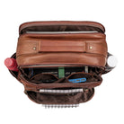Leder Herrenrucksack cognac