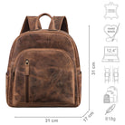 Rucksack Damen Wildleder klein