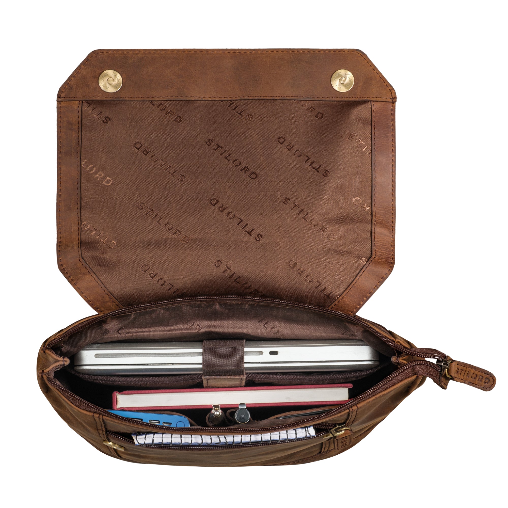 großer Rucksack Leder braun