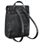 Lederrucksack für Shopping schwarz
