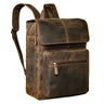 "Sangro" Vintage Leather Backpack for Men 15.6–16 inch with 2 Laptop Compartments