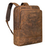 "Wilbert" Backpack with many compartments Leather