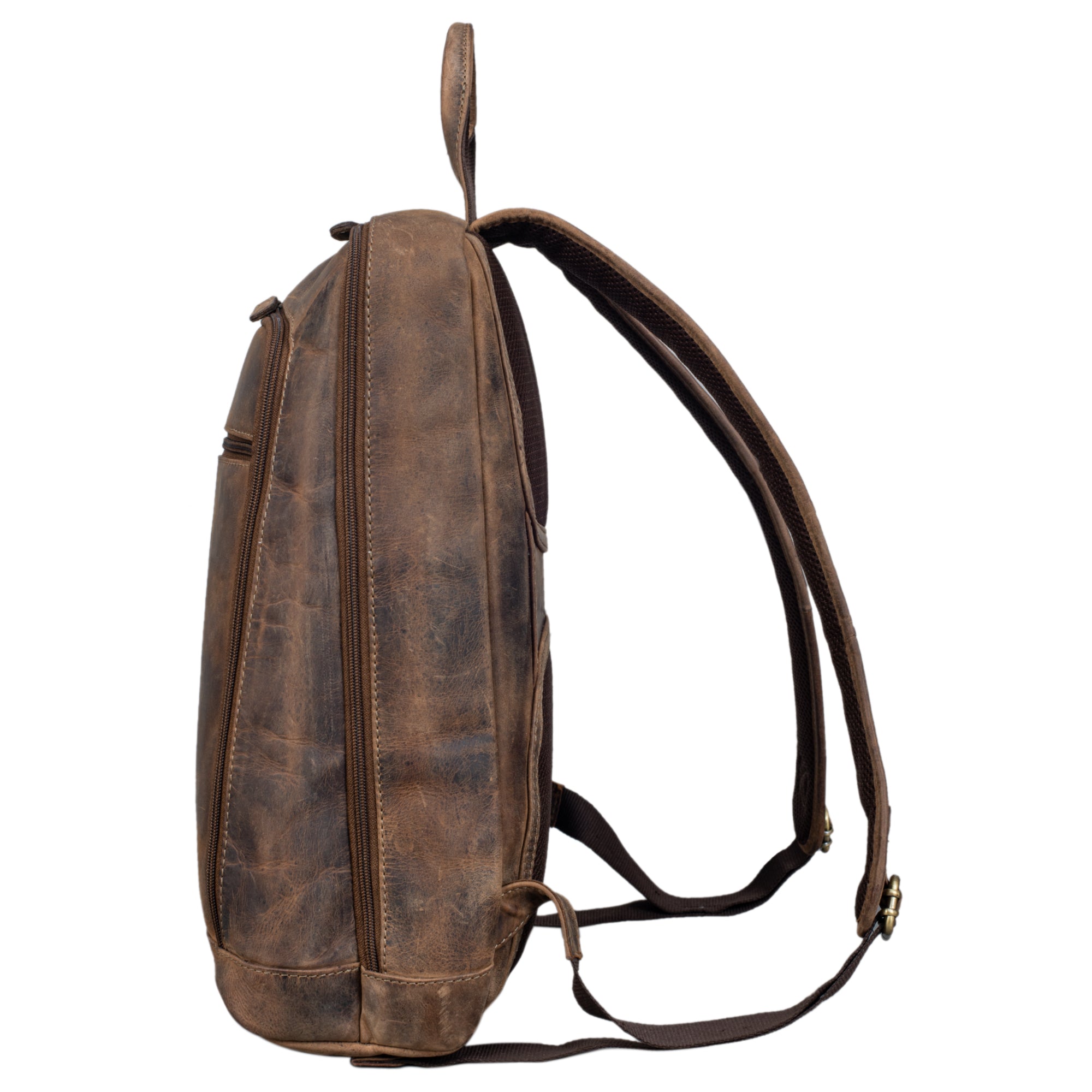 Damen Rucksack klassisch Leder braun