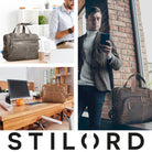 Leder Schultertasche Büro zum Umhängen