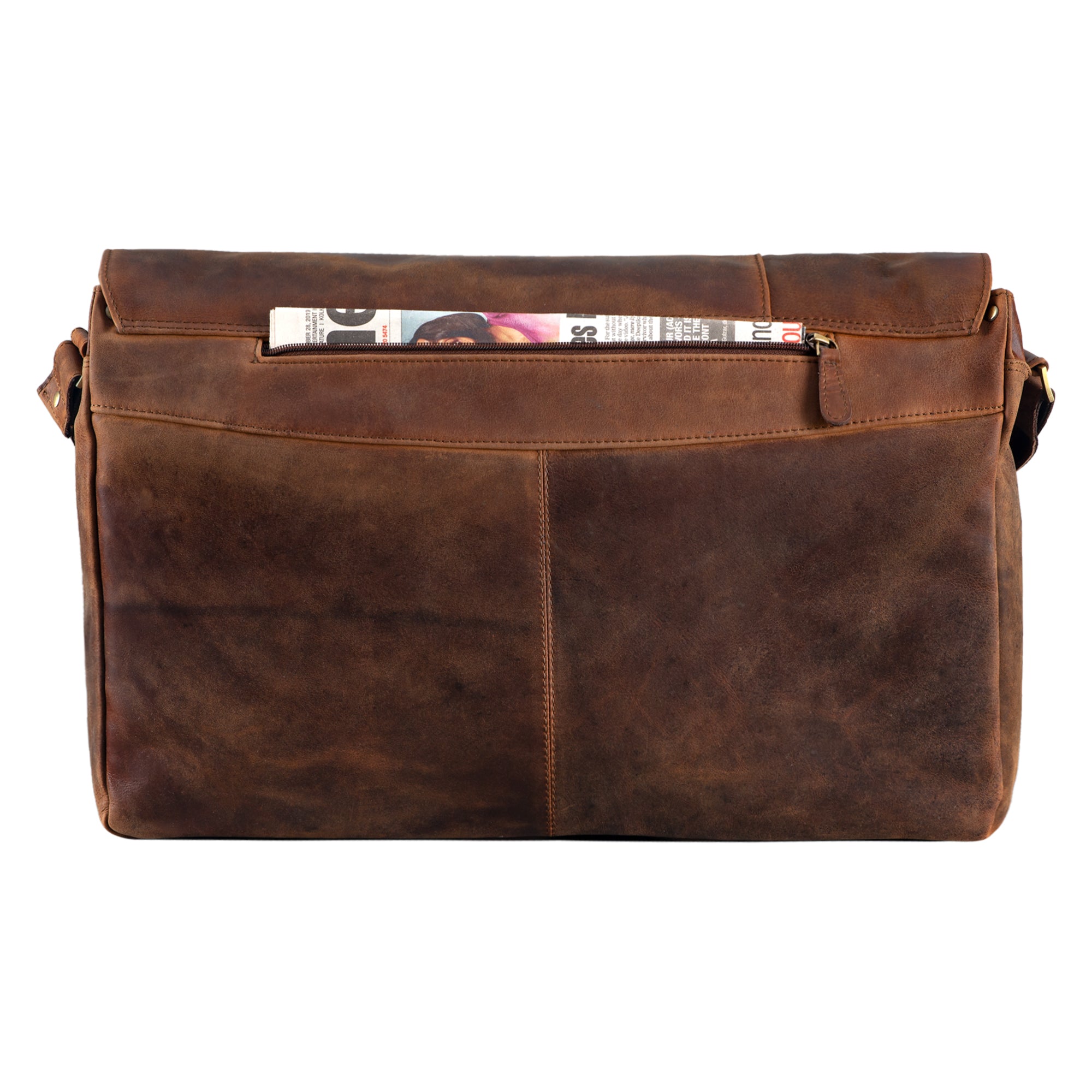 Braun Schultertasche Leder