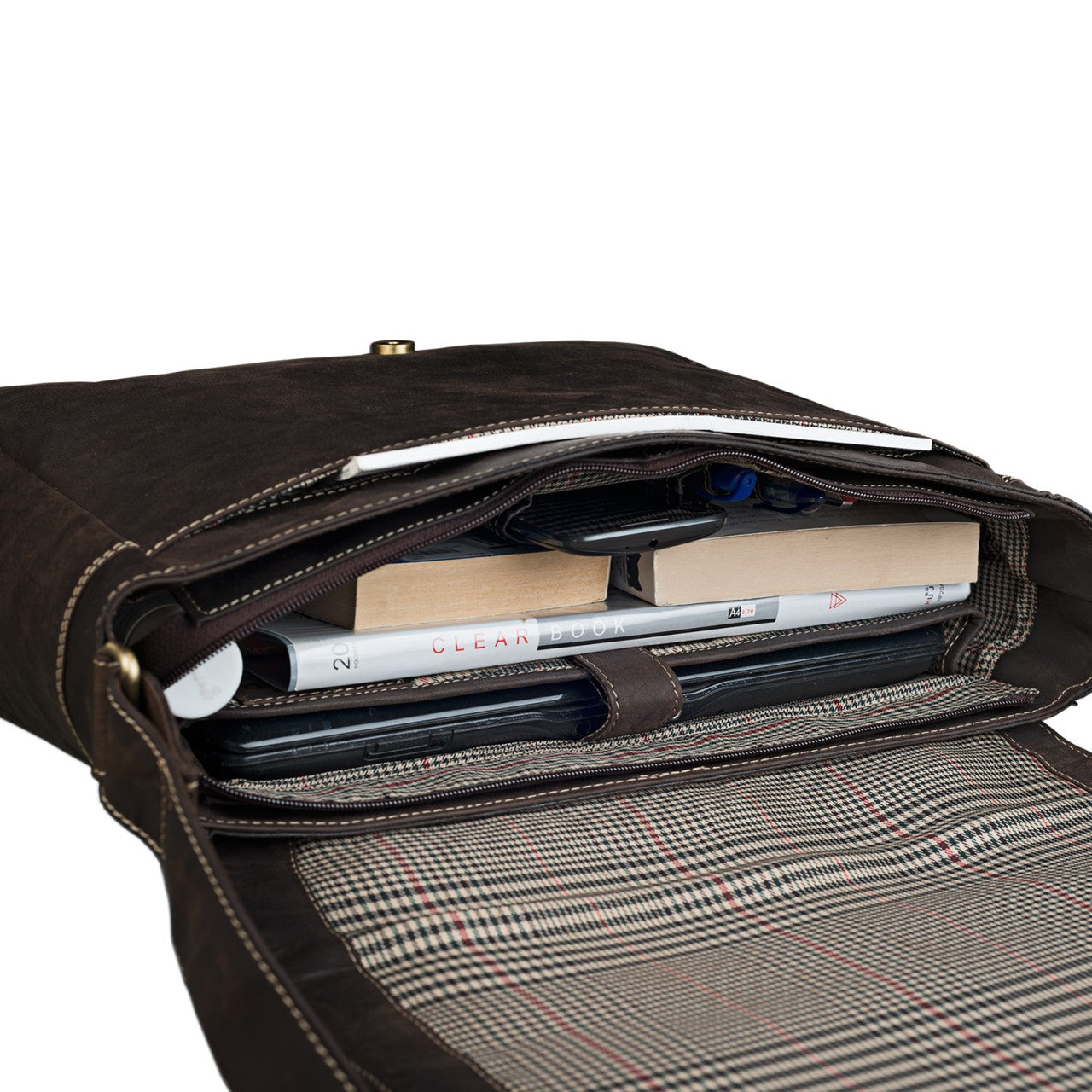 Ledertasche elegant braun