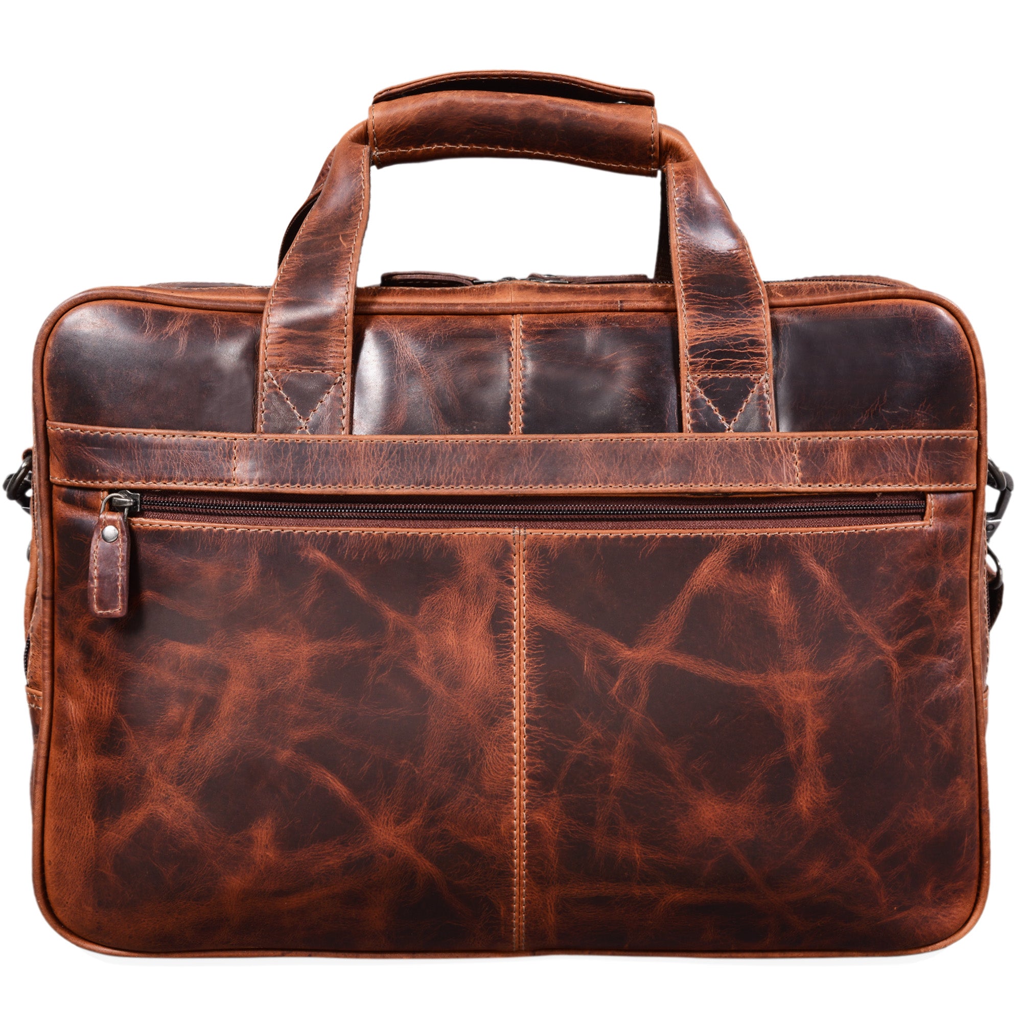 Leder Schultasche groß