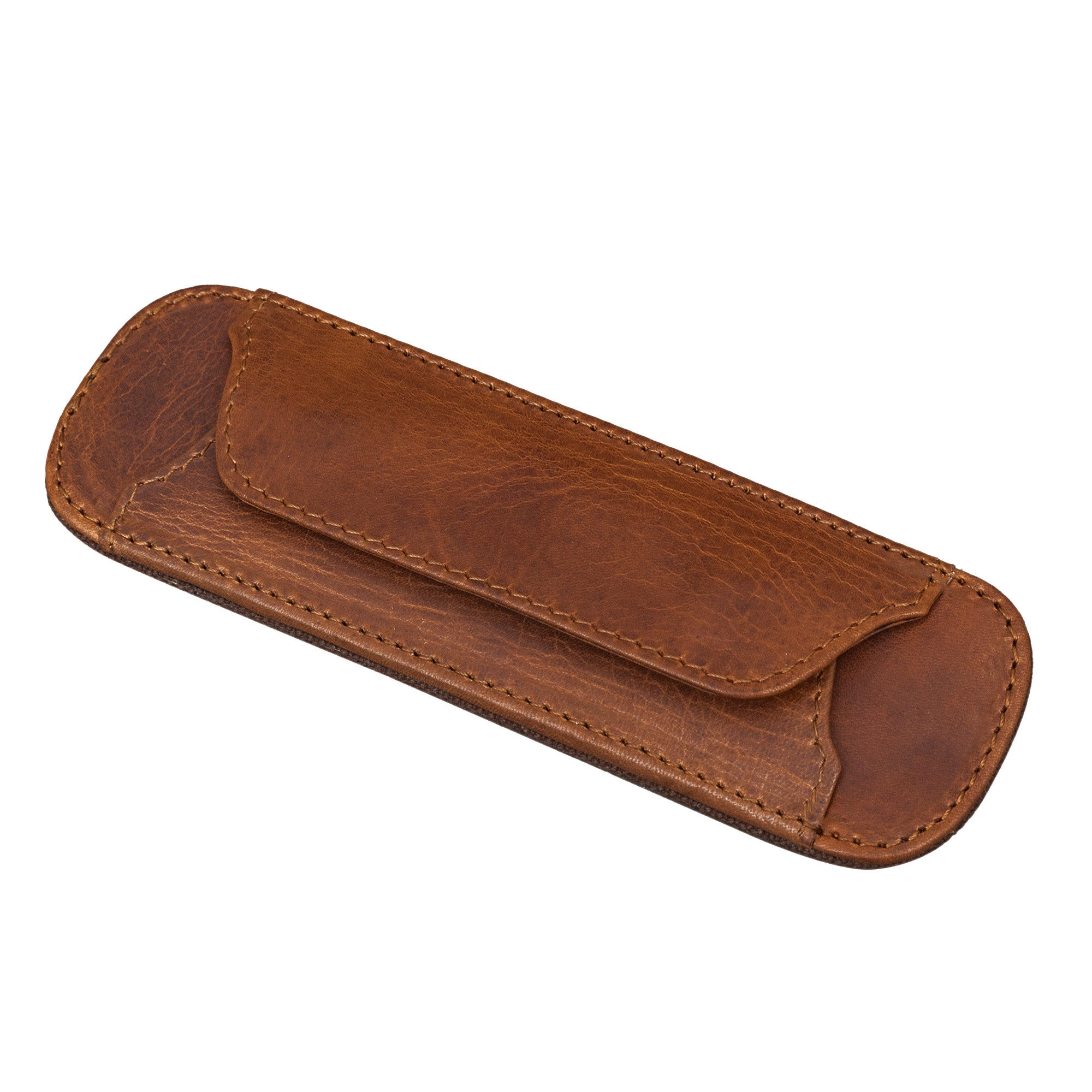 Ledertasche Schulterpolster Cognac braun