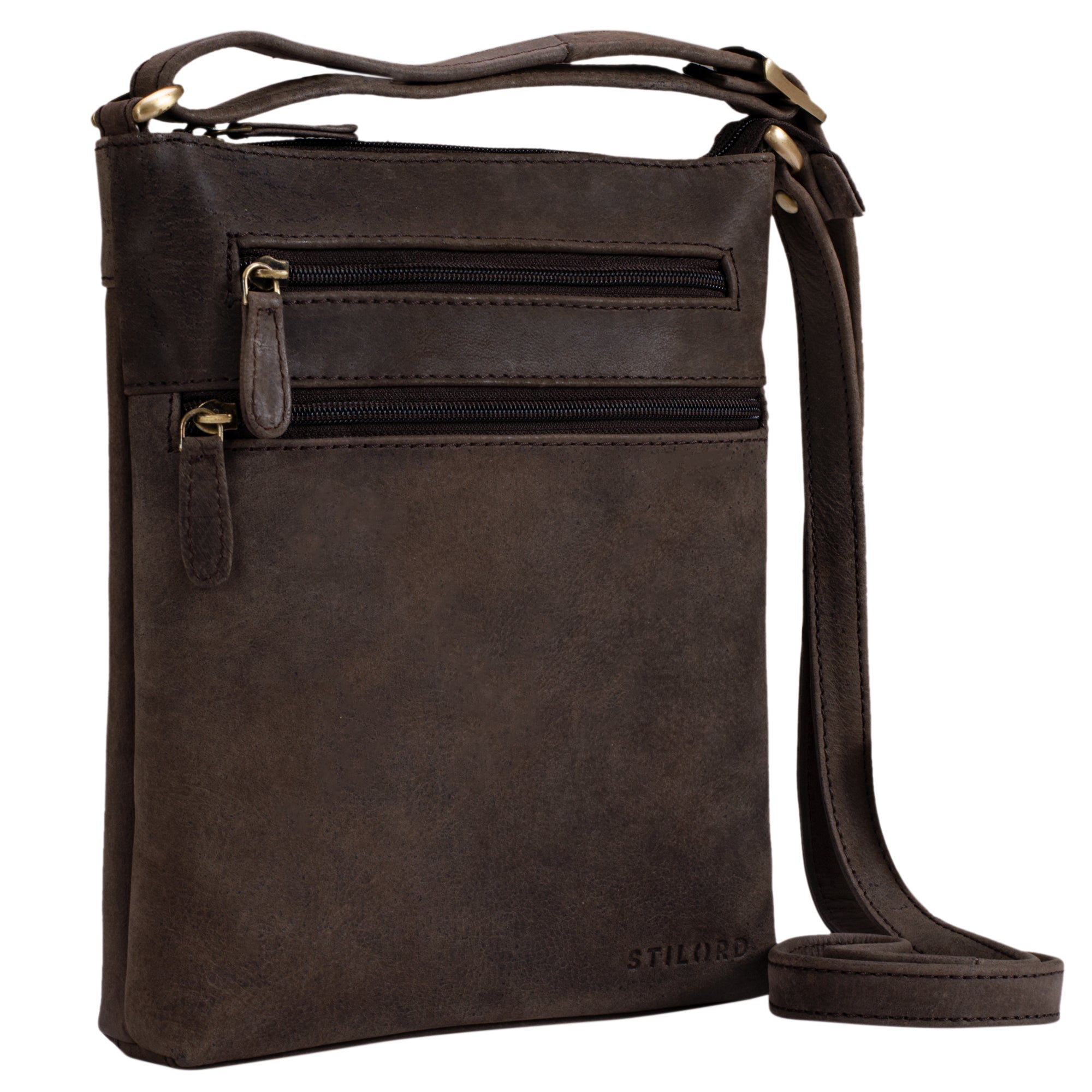Vintage Leder Schultertasche für Frauen