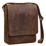 "Ottavio" Real Leather Shoulder Bag Mens Medium for 13,3 inches Laptop