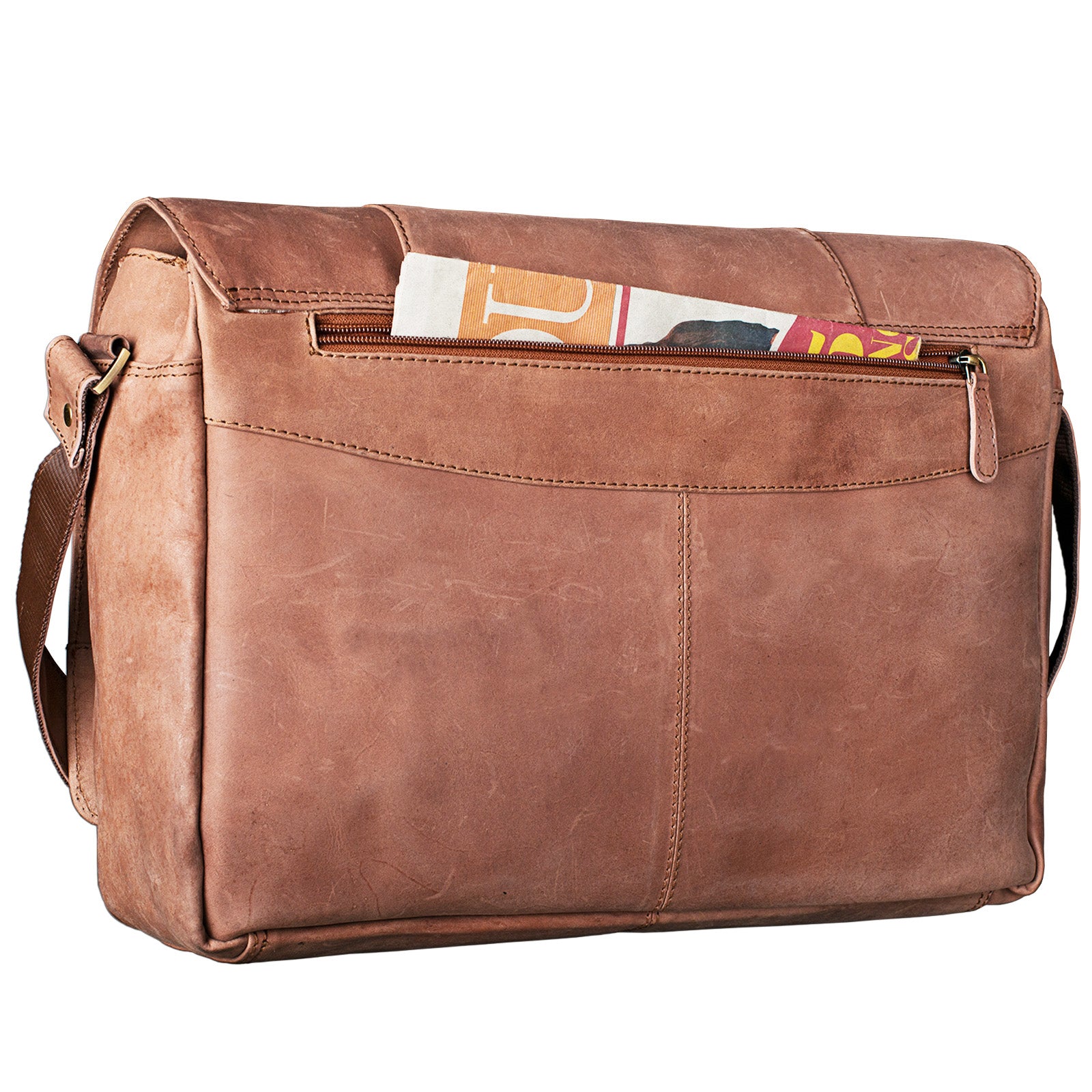 Schultertasche Leder Vintage