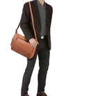 Ledertasche Schultertasche Vintage groß