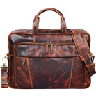 Schultertasche Leder braun Vintage Style