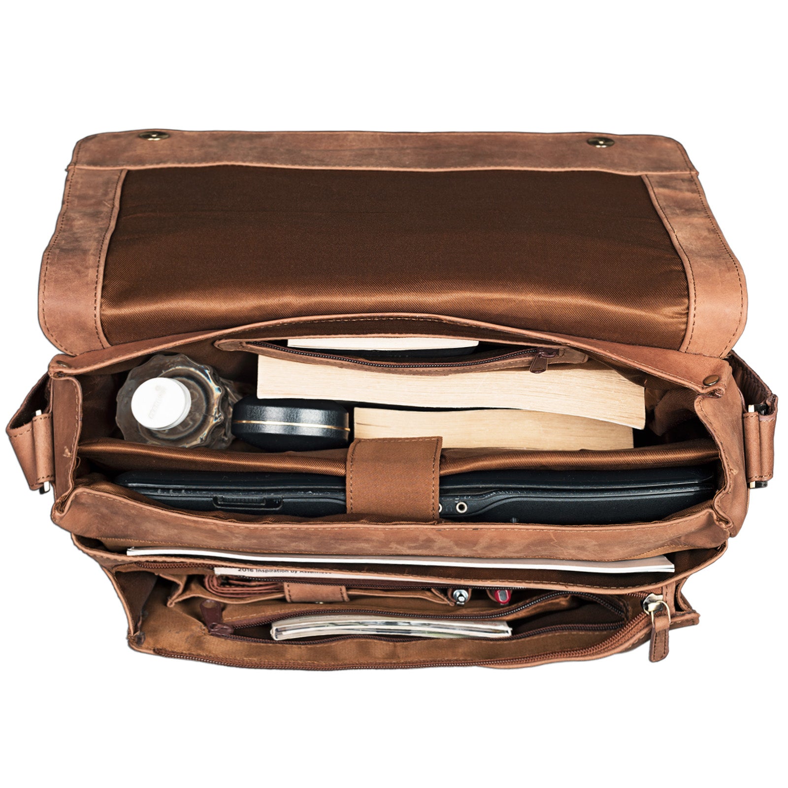 Leder Schultertasche Vintage
